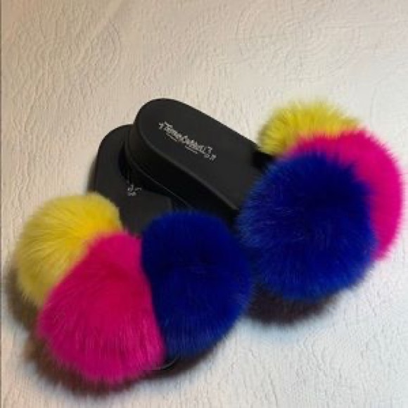 JEFFREY CAMPBELL “EDIE POM” platform slippers - Picture 8 of 8